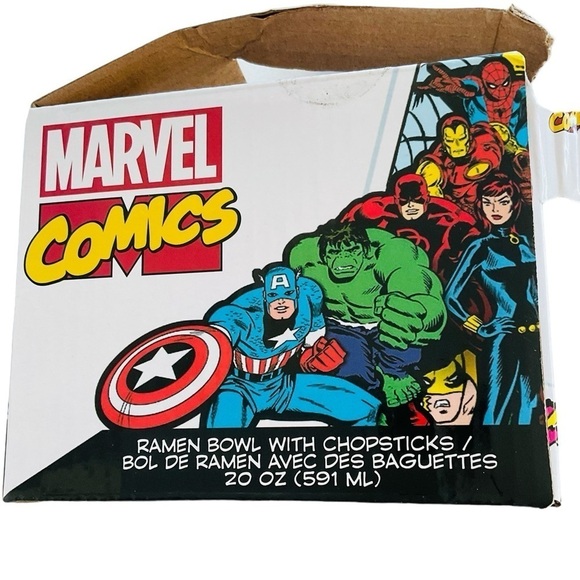 Marvel Comics Ceramic Ramen Bowl with Box (No Chopsticks)❤️ - Picture 7 of 9